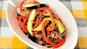 なすと牛肉のさっぱり煮