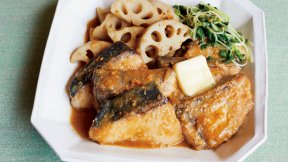 ぶりとれんこんのバタみそ煮