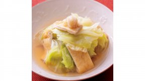 キャベツと油揚げのサッと煮