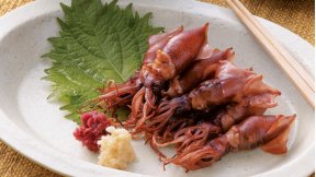 あぶりほたるいかの梅しょうがじょうゆ