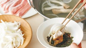 新たまねぎのしゃぶしゃぶ