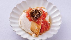 刻みトマトのお豆腐