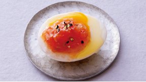 刻みトマトのゆで卵