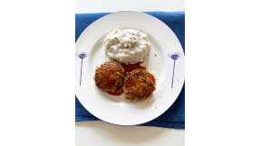 豚肉とごぼうのハンバーグ