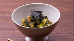 ぶりとアボカドのわさびじょうゆ