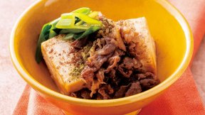 焼き豆腐の牛しぐれ煮