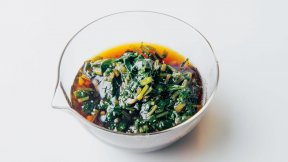 パクチーじょうゆだれ