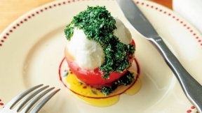 モッツァレラチーズのグリーンソース