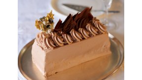 チョコクリームのクリスマスケーキ