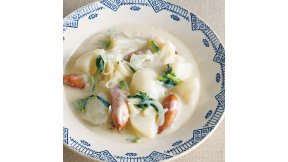 かぶの豆乳シチュー