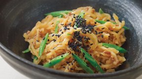 切り干し大根とひき肉の炒め煮