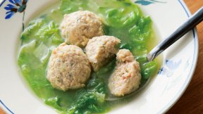 ローズマリー鶏だんごのスープ