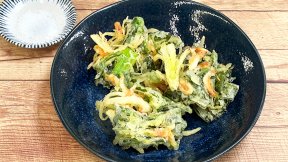 つるむらさきの香り揚げ