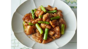 鶏肉とアスパラの甘酢あん