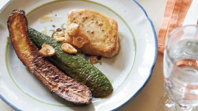 ズッキーニとかじきのステーキ