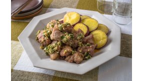 豚とさつまいもから揚げ　ねぎだれがけ