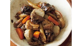 秋野菜と鶏肉の筑前煮風