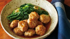 豚だんごと小松菜の甘辛煮
