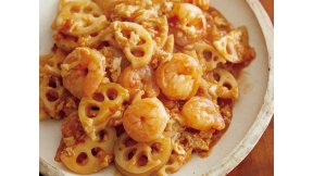 えびチリ風れんこんの煮物