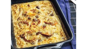 帆立てと豆腐のグラタン風