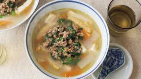 肉そぼろのあんかけスープ