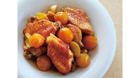 鶏手羽中ときんかんの甘酢煮