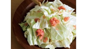ちぎりキャベツの明太子あえ