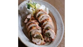 春の鶏肉ロール