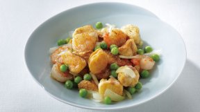 焼き麩とえびの春炒め