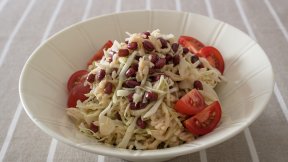 煮小豆と切り干し大根のマリネ