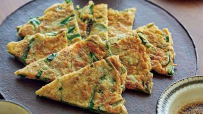 にらとにんじんのチヂミ