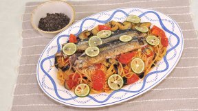 さんまの骨抜きパスタ