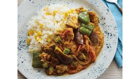 さば缶と夏野菜のカレー