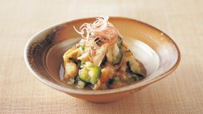 きゅうりとあじの干物のおろしあえ