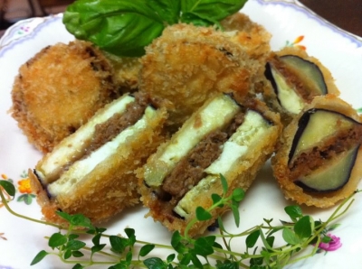 なすの香り　パン粉揚げ