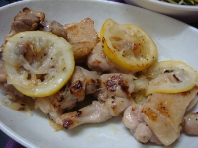 鶏もも肉のレモン塩だれ