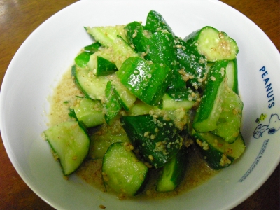 きゅうりのからし漬け