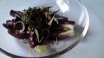 冷やしなすのごまソース