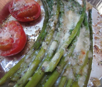 アスパラのパルミジャーノ風