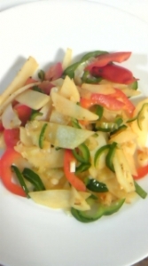 じゃが芋とピーマンの炒め