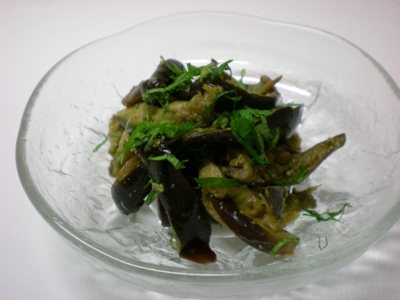 なすと青じそのナムル