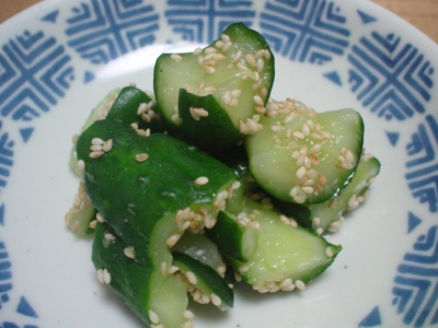 きゅうりのからし漬け