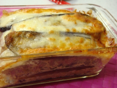 なすとひき肉のチーズ焼き