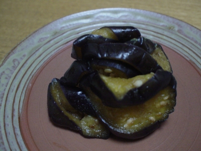 なすのからし漬け