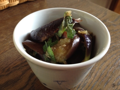 なすと青じそのナムル