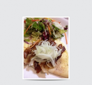 豚ねぎクレープ