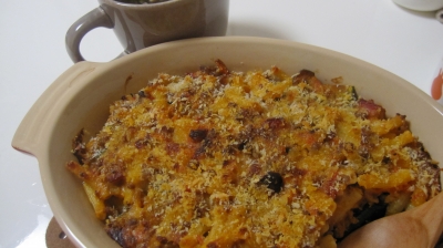 かぼちゃとペンネのグラタン