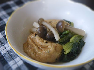 小松菜とがんもの含め煮