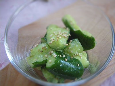 きゅうりのからし漬け