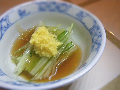 みつばのしょうがあんかけ